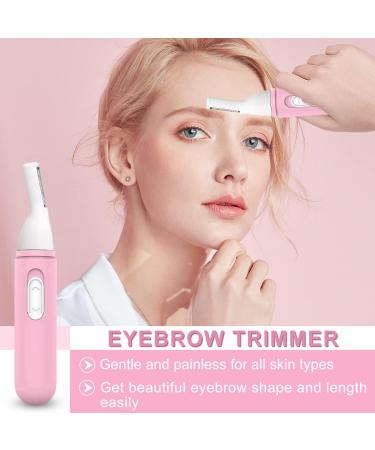 Diktoyou 2-in-1 Rechargeable Ear and Nose Hair Trimmer for Women - Painless USB Electric Trimmer - IPX7 Waterproof - Easy Cleansing - Pink - Buy Online on GoSupps.com