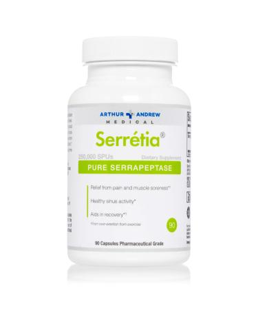 Arthur Andrew Medical Serretia Pure Serrapeptase 500 mg 90 Capsules