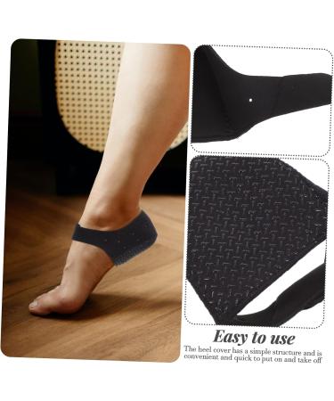 FRCOLOR 3 Pairs Silicone Heel Covers - Durable Nylon with Holes | Black | 13x8.5x3cm - Perfect for Comfort & Protection - Buy Online on GoSupps.com