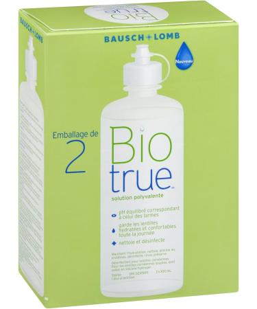 Contact Lens Solution by Biotrue Multi-Purpose Solution for Soft Contact Lenses 300mL (Pack of 2) Biotrue 300 mL (2 Pack) - Buy Online on GoSupps.com