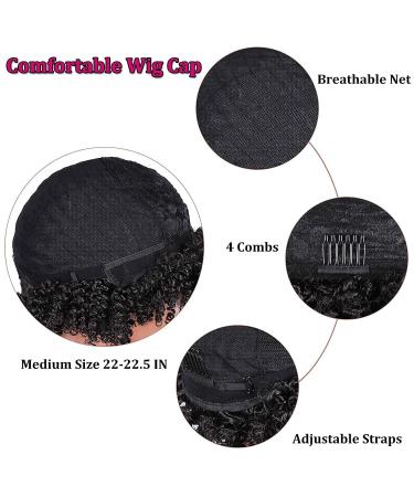 Plecare Afro Wigs: 100% Human Hair, Glueless Short Kinky Curly Wigs - Perfect for Cosplay or Daily Wear (Natural Black) - Buy Online on GoSupps.com