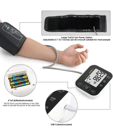 CARMAS Blood Pressure Monitor Upper Arm with Large Cuff - Large LCD Display, Automatic Machine, 240 Memory Sets (Black) - Buy Online on GoSupps.com