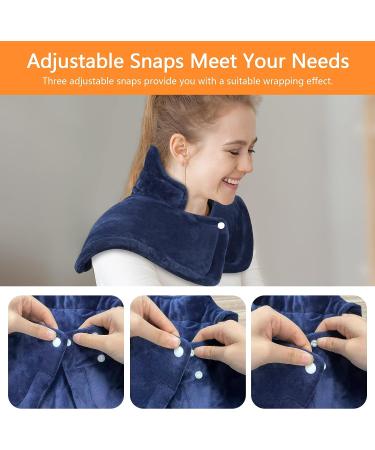 ADvancore Electric Weighted Heating Pad for Neck & Shoulder - Portable Pain Relief Wrap with 6 Heat Settings, Machine Washable - Ideal for Women, Men, Mom, Dad - Buy Online on GoSupps.com
