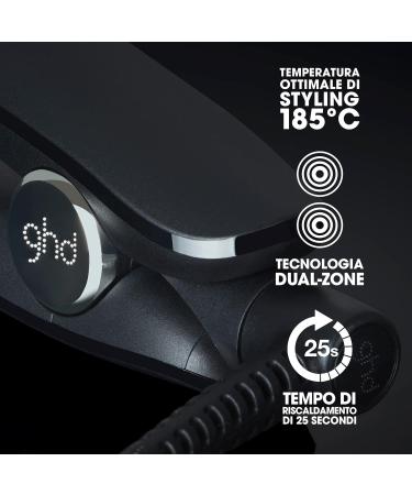 GHD GOLD Professional Hair Smoothing - Curling & Waves Optimal 185 C Two-Zone Technology New Black Packaging - Buy Online on GoSupps.com