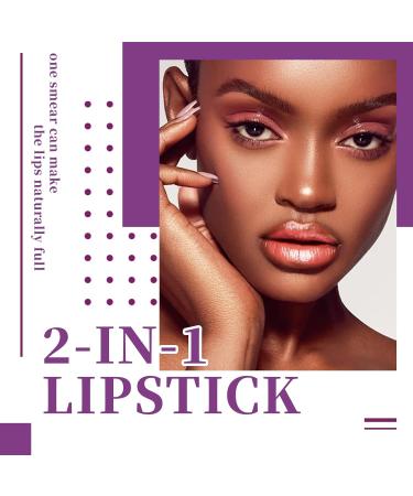 Brown Lipstick & Lip Liner 2-in-1 Combo - Waterproof Matte Lip Tint for Fuller Lips | Perfect for Dark Skin Women - Buy Online on GoSupps.com