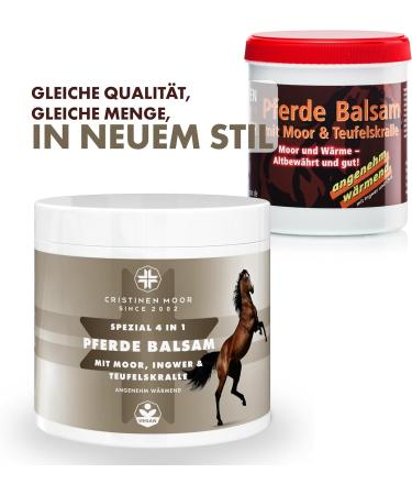 CristinenMoor Horse Balm | Moor & Devil's Claw Ointment for Horses & Humans | 500ml - Warming Relief - Buy Online on GoSupps.com