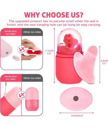 Ice Face Roller & Gua Sha - Anti-Aging Skin Care Tools for Women | Face & Body Massage | Buy Internationally - Buy Online on GoSupps.com