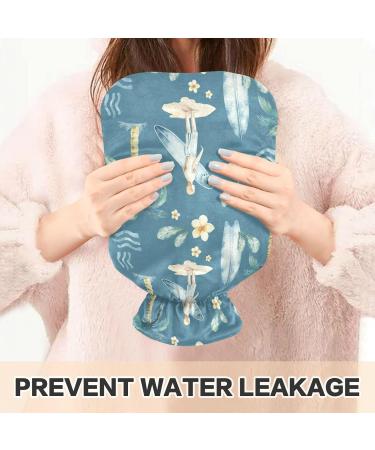 Mnsruu 2L Ocean Surfing Hot Water Bottle with Cover - Perfect Gift for Women & Kids | Ideal for Christmas - Buy Online on GoSupps.com