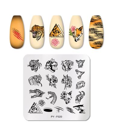 Yzdkj Halloween Nail Stamping Platten Snowflake Festival Pattern Nail Art Image Plates Stainless Steel Nail Art Platte Stencil (Color: 48658)