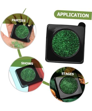 FOMIYES 3pcs Glitter Eyeshadow Palette Green Makeup Diy Shiny Eyeshadow Plate Green Face Glitter Miss Shine - Buy Online on GoSupps.com