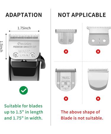 Yinke Clipper Guards Set for Wahl Clippers - 3 Premium Large Trimmer Combs (1.25in/1.5in/2in) with Metal Clip - Fits Most Full Size Clippers - Black (3PCS) - Buy Online on GoSupps.com