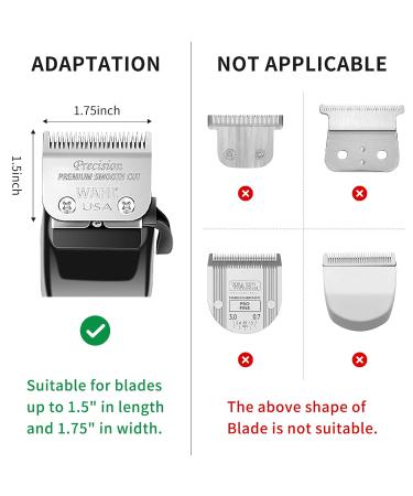 Wahl Clipper Guards Professional with Metal Clip - 10 Cutting Lengths - Fits Most Wahl Clippers - Premium Holder Stand Included (10 Pack) Black - Buy Online on GoSupps.com