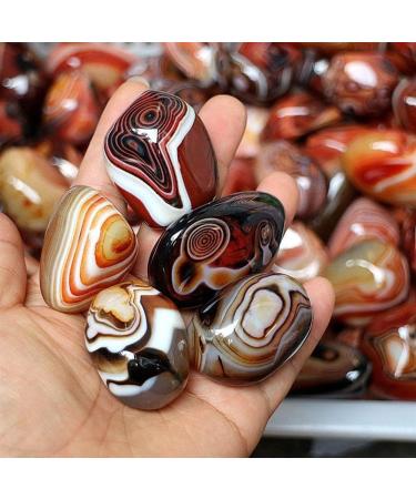 Crystal Rough Gift for Family Natural Banded Agate Stone Madagascar Good Luck Raw Gemstone Body Heathy Specimen Beautiful Collection Gifts Lucky Stone (Color : 1pc Pendant) - Buy Online on GoSupps.com