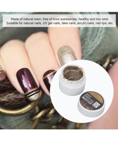 Glitter Nail Spinner Angels - Set of 3 Durable & Elastic DIY Art for Beginners - Shiny Finish 8g Gold - Buy Online on GoSupps.com