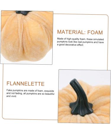 Ciieeo 10 Pcs Flannel Foam Pumpkin Fall Wedding Decor Decorative Fabric Pumpkins Harvest Pumpkins Ornament Halloween Garland Decor Faux Pumpkins Home Decor Simulation Pumpkin Autumn Set - Buy Online on GoSupps.com
