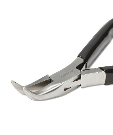 Beadsmith Bent Chain Nose Pliers - 4.5 with Extra Fine Tips and PVC Grip Handle - Ideal Jewelry Making Tool for Bracelets, Earrings, and Necklaces - Buy Online on GoSupps.com