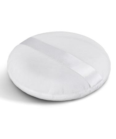 Sibba Large Loose Powder Puff - Ultra Soft Washable Velour Makeup Tool for Face & Body - 5.12 Inch Reusable Powder Puff with Ribbon - Buy Online on GoSupps.com