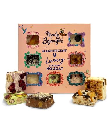 Monty Bojangles Magnificent 9 Nougat | Luxurious Italian Nougat Assortment 135g - Buy Online on GoSupps.com