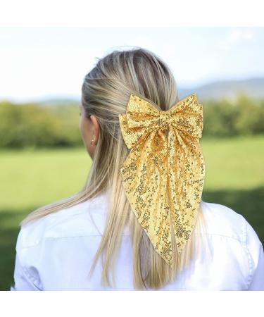 Bekecidi Glitter Sparkle Hair Bows Set - 3 Large Bows for Women & Kids | Alligator Clip Hair Accessories for Christmas & Birthdays - Buy Online on GoSupps.com