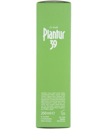  Plantur 39 Plantur 39 Phyto-caffeine shampoo especially for colored and damaged hair caring shampoo to prevent menopausal hair loss 1 x 250 ml - Buy Online on GoSupps.com