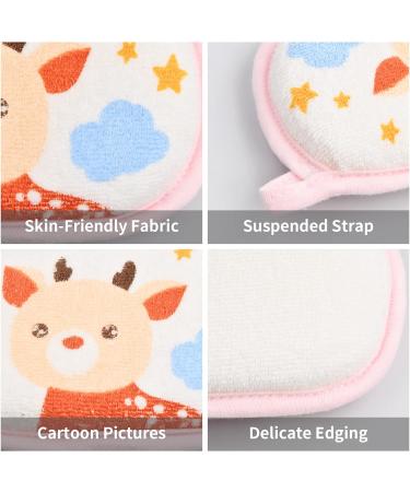 Cozlly 4PCS Soft Cotton Baby Bath Sponges - Gentle Bath Wash for Newborns, Infants, and Toddlers - Buy Online on GoSupps.com