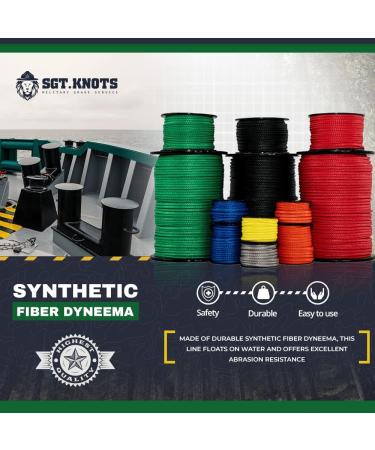 SGT KNOTS 1/4 x 25ft Orange Hollow Braid Dyneema Rope - Ideal for Arborists, Boating, Camping, Crafting, Lifting Slings, Indoor & Outdoor Use - Buy Online on GoSupps.com