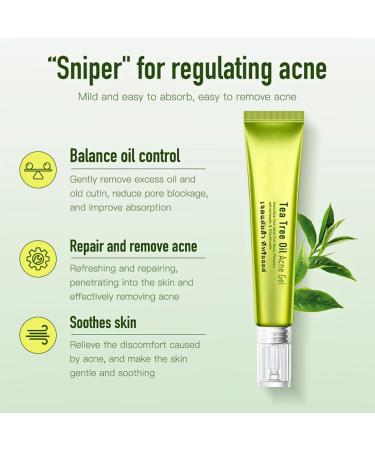 Anti Acne Removal Cream Tea Tree Acne Removal Gel Acne Cream for Acne Treatment & Spot Treatment Clear Soothing Spot Gel Acne Moisturiser Whiteheads & Blackhead Remover Invisible Gel - Buy Online on GoSupps.com