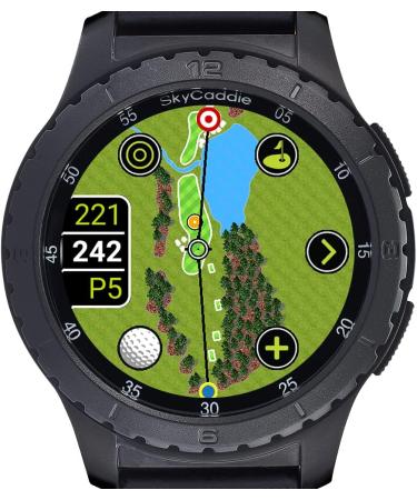 SkyCaddie LX5 GPS Golf Watch | Touchscreen Display | HD Color CourseView Maps | Black (Small) - Buy Online on GoSupps.com