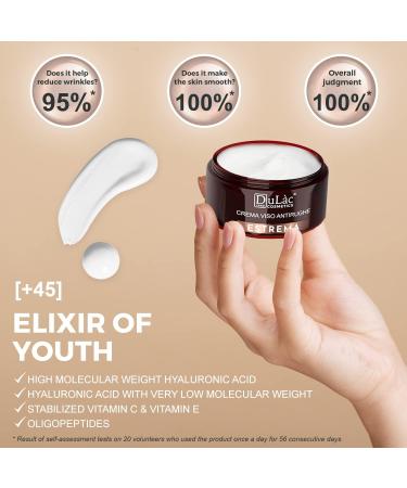 Dul c - Skincare Cosmetics - Anti Wrinkle Face Cream ESTREMA Cream 50 g Anti Ageing for Mature Skin Hyaluronic Acid & Peptides Vitamins C + E Silk Proteins Made in Italy - Buy Online on GoSupps.com