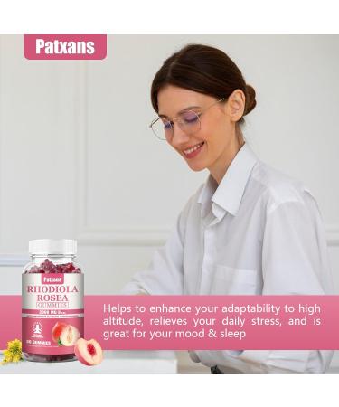 Buy 2 Packs 2000MG Sugar Free Rhodiola Rosea Gummies | Non-GMO Cortisol Reducer & Mood Support | 120 Vegetarian Chews for Stress Relief & Endurance - Buy Online on GoSupps.com