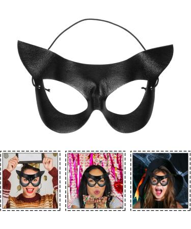 LIFKOME Cat Mask - Half Face Black Cat Mask for Women | Masquerade Cosplay & Halloween Costume Accessory - Buy Online on GoSupps.com