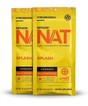 Keto//OS NAT Splash Charged Exogenous Ketones - BHB Salts Ketogenic Supplement (20 Count) - Buy Online on GoSupps.com