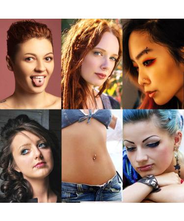 50PCS Mixed Piercing Needles | Stainless Steel Sterile Body Piercing Needle Set - 12G, 14G, 16G, 18G, 20G - for Nose, Lip, Septum, Ear, Navel, Eyebrow Piercings - Buy Online on GoSupps.com