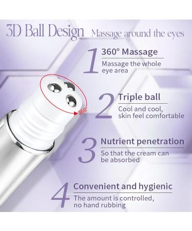 Eye Bags Remover Eye Cream Roller - Eye Cream for Dark Circles and Puffy Eyes - Firming Smoothing Skin Anti Wrinkle Eye Cream - Moisturizing Vitality Improves Contours - Buy Online on GoSupps.com