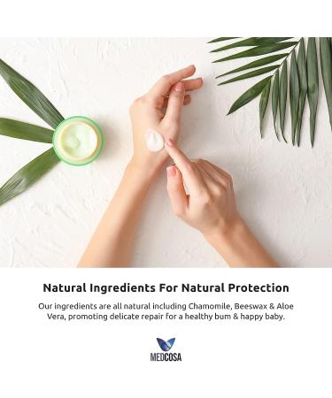 Medcosa Diaper Cream Twin Pack | Zinc Oxide Baby Butt Cream for Diaper Rash Protection, Soothing & Redness Reduction - Buy Online on GoSupps.com