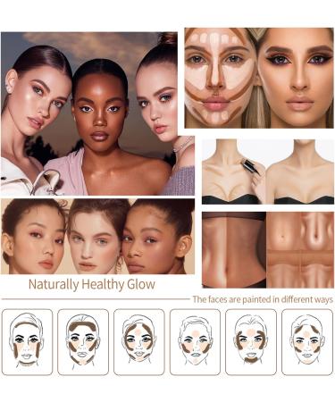 Highlighter Contour Stick for Long-Lasting Glow | Waterproof Makeup Wand for Face & Body | Daily Wear Bronzer | 10#Bronzer 29.00g - Buy Online on GoSupps.com