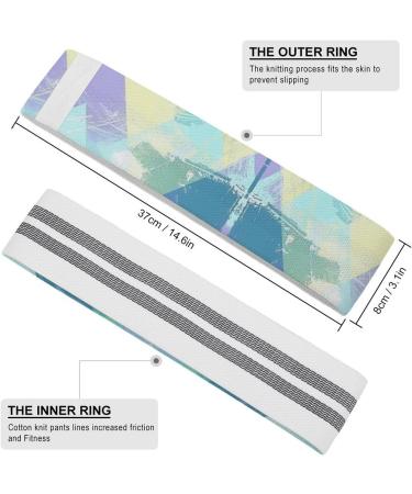 Buy Turquoise & Mint Printed Resistance Bands - Fabric Exercise & Leg Bands for Ultimate Fitness - Buy Online on GoSupps.com