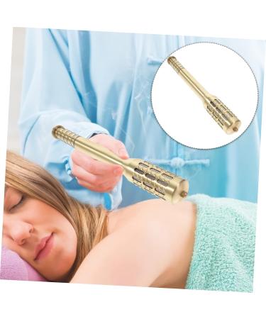 Healvian Moxa Stick Holder - Pure Copper Moxibustion Cone Holder - 32x4.2cm Golden Moxa Sticks for Enhanced Wellbeing - International Shipping Available - Buy Online on GoSupps.com