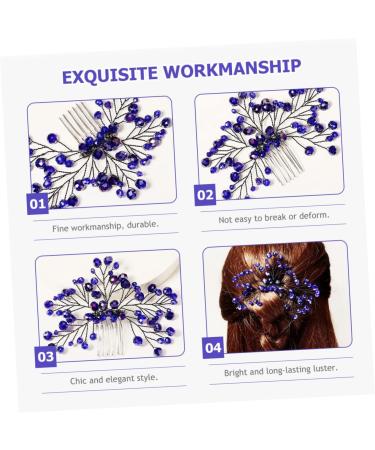 Ipetboom Bridal Wedding Comb Wedding Hair Accessories Diamond Headpiece Styling Comb Hanfu Hair Accessories Bridal Hair Accessories Kids Comb Zircon Banquet Copper Wire Branches and Leaves - Buy Online on GoSupps.com