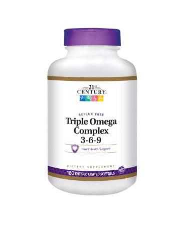 21st Century Triple Omega Complex 3-6-9 180 Enteric Coated Softgels