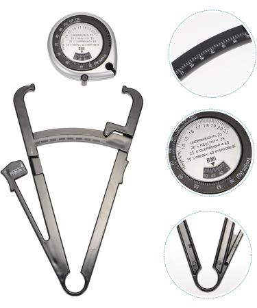 Hemoton Body Fat Calipers with Measuring Tape Precision Skin Fold Caliper for Men & Women | Weight Control Device (2 Pieces) - Buy Online on GoSupps.com