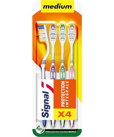 Buy Signal Medium Allround Protection Toothbrush - 4 Pack | International Shipping Available - Buy Online on GoSupps.com