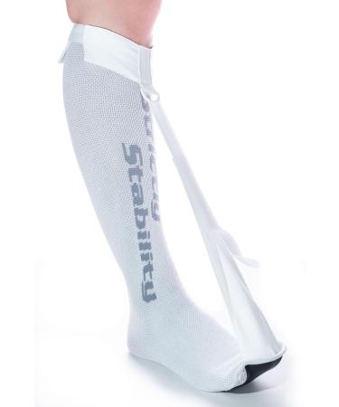 StrictlyStability White Strap Sock for Plantar Fasciitis Achilles Tendonitis Tight Calves One Size - Buy Online on GoSupps.com