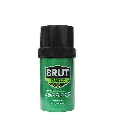 Brut Round Solid Deodorant For Men 2.5 oz (Pack of 3) by Brut