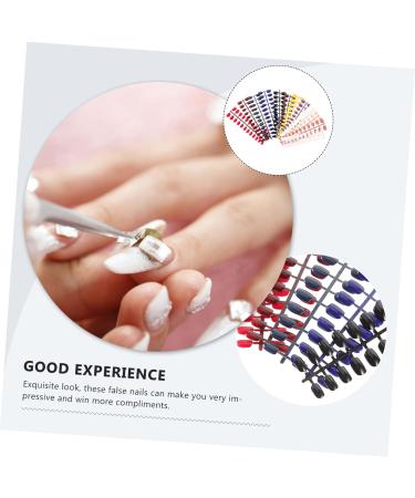 Ipetboom 12 Sets Fake Nails Tips Glue Stick on Nails Press on Short Nails Press on Fake Nails False Toenails Nails for Women False Nails False Nail Tips Press on Nails Manicure Nail Piece - Buy Online on GoSupps.com