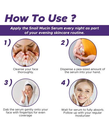 Snail Mucin Serum - 96% Advanced Snail Essence for Glowing Skin Korean Hydrating Serum for Face & Skin Skin Care Power for Radiant Beautiful Skin (100ml) - Buy Online on GoSupps.com