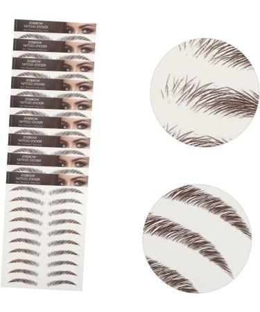Mipcase 9 sheets Artificial Tattoos Hairlike Eyebrow Sticker Imitation Stickers Transfers False Eyebrows - Buy Online on GoSupps.com