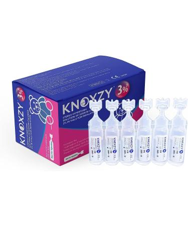KNOXZY Hypertonic Saline Inhalation Solution 3% - 30 Single Dose Vials - Adults & Children - Buy Online on GoSupps.com