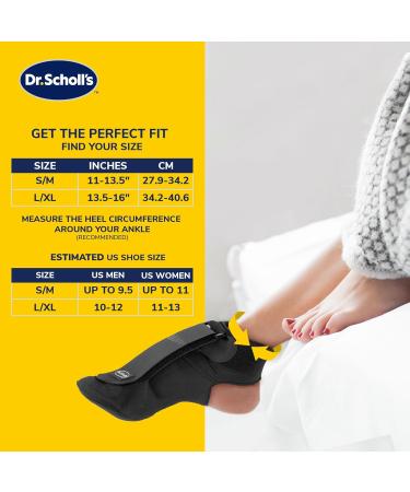 Dr. Scholl's Adjustable Neoprene Plantar Fasciitis Night Sock | S-XL | Pain Relief & Comfort - Buy Online on GoSupps.com