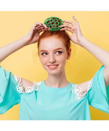 12 Pcs Snood Hair Net Hair Bun Holder Ballet Hair Net for Buns Ballet Hair Bun Cover Women Hair Nets for Bun for Dancers Stretchy Elastic Bun Hair Net Crochet Hair Net Hair Accessories - Buy Online on GoSupps.com